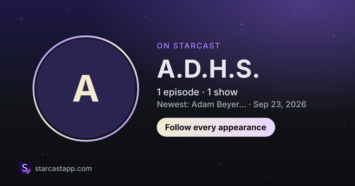 The preview card for A.D.H.S.