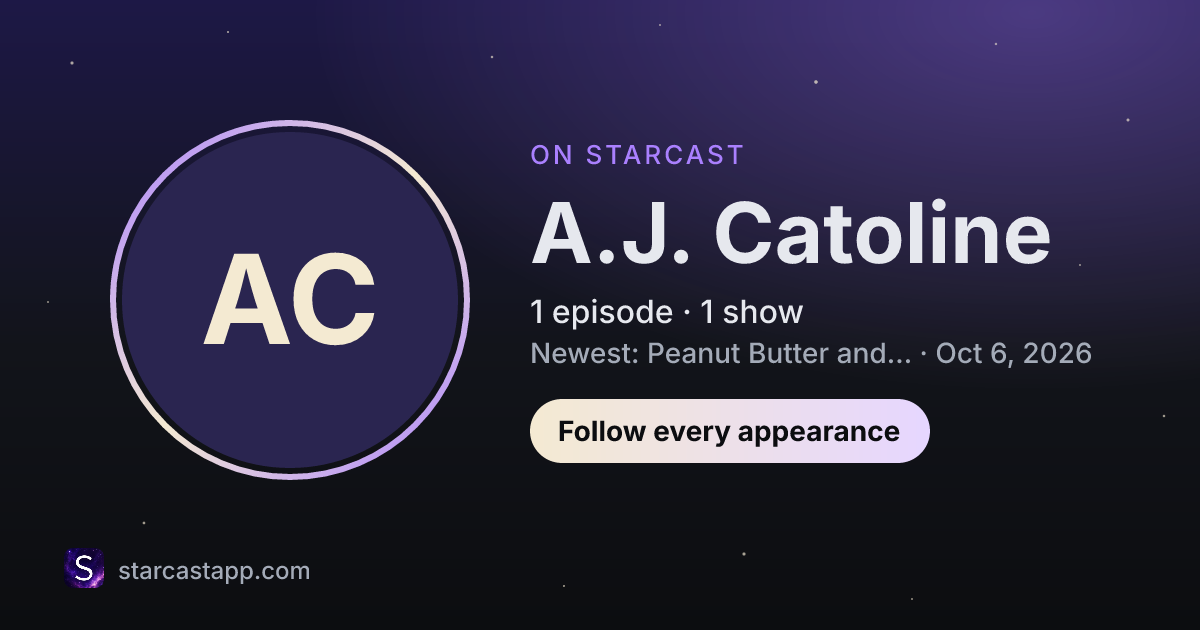 The preview card for A.J. Catoline