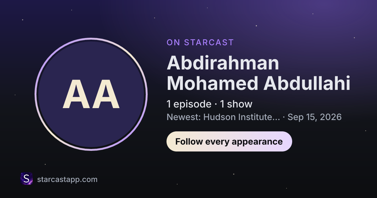 The preview card for Abdirahman Mohamed Abdullahi