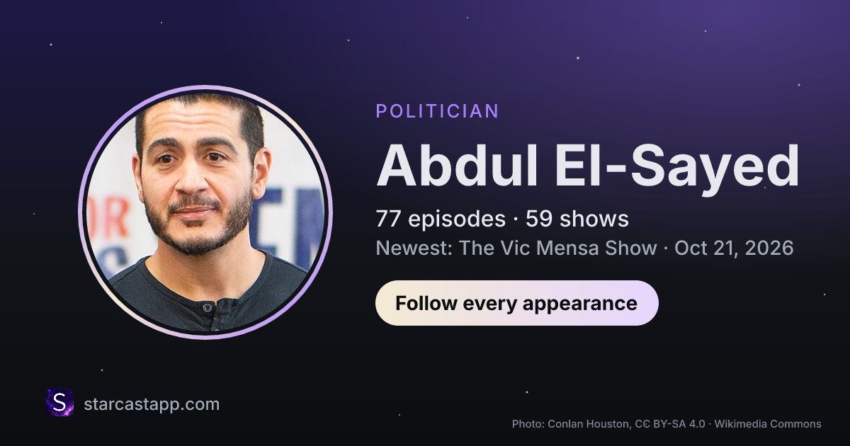 The preview card for Abdul El-Sayed