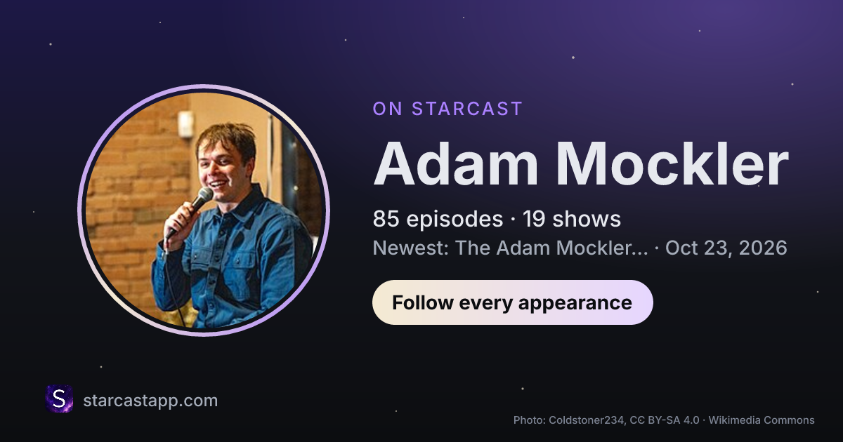 The preview card for Adam Mockler