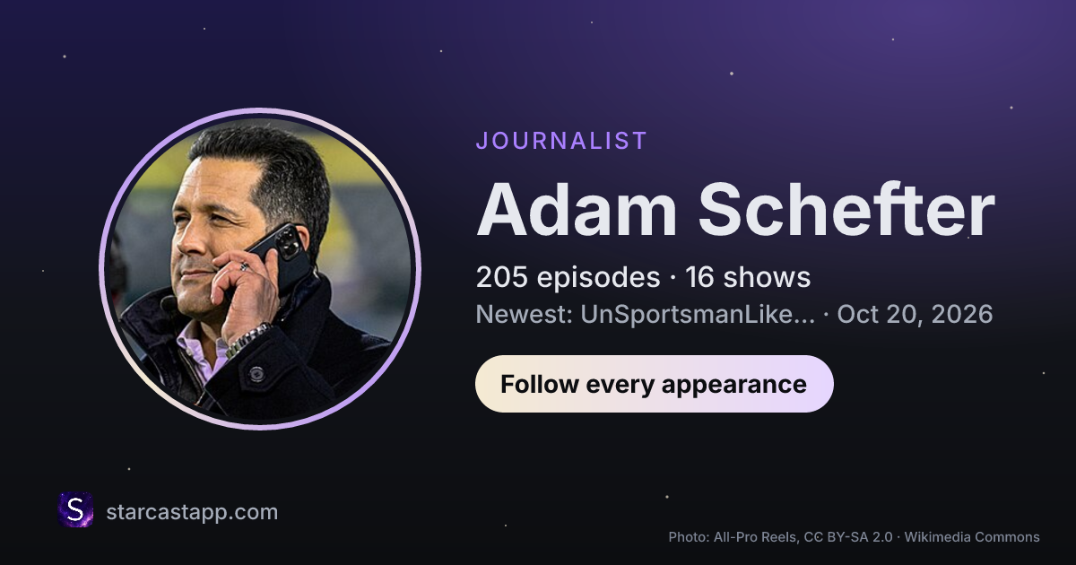 The preview card for Adam Schefter