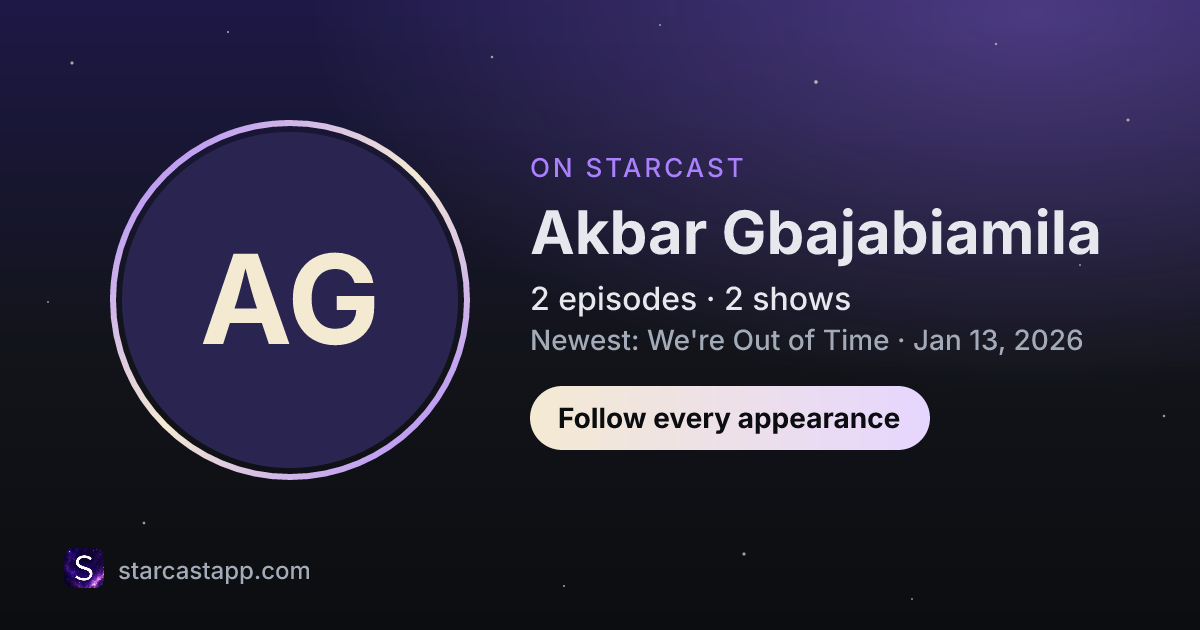 The preview card for Akbar Gbajabiamila