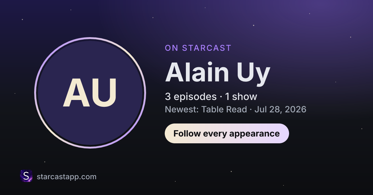 The preview card for Alain Uy
