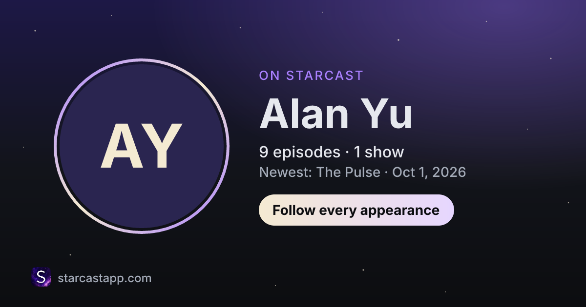 The preview card for Alan Yu