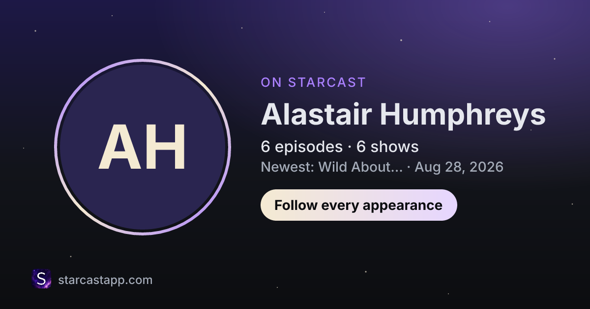 The preview card for Alastair Humphreys