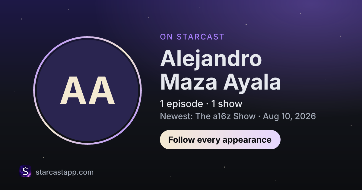 The preview card for Alejandro Maza Ayala