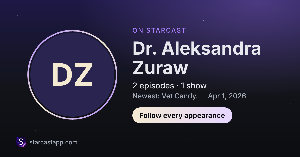 The preview card for Dr. Aleksandra Zuraw