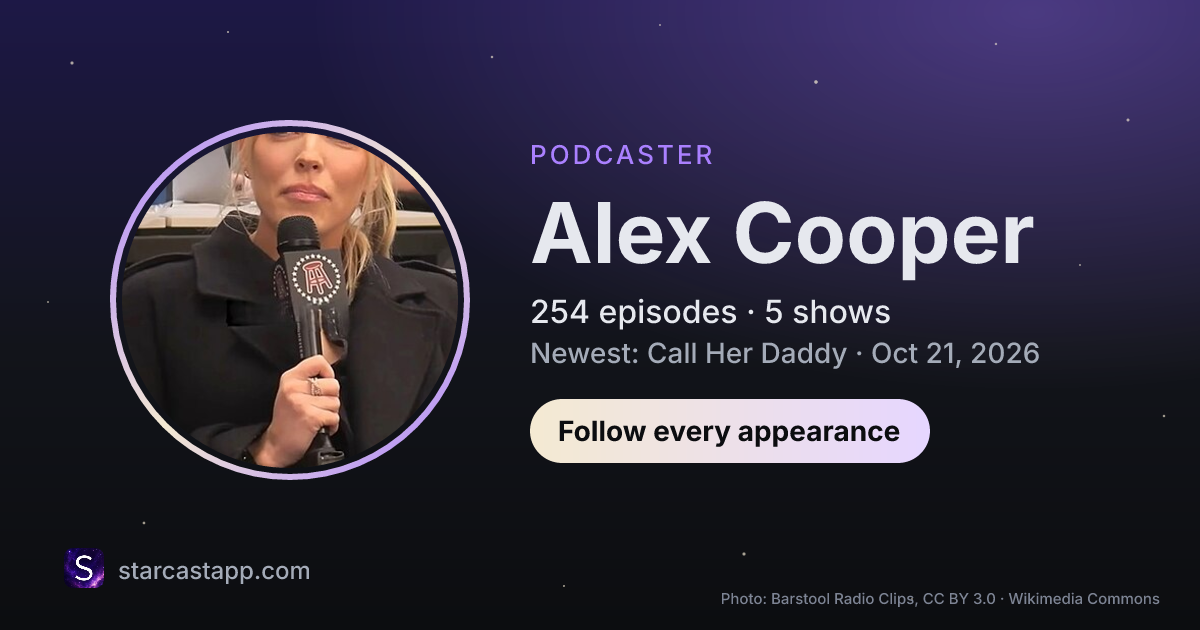The preview card for Alex Cooper