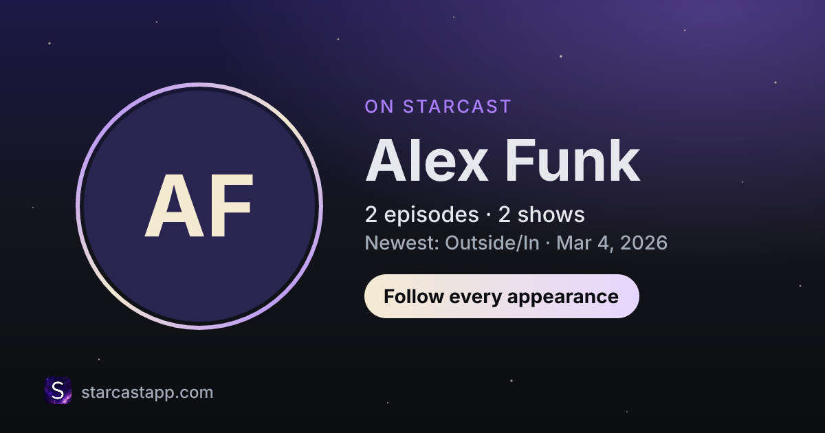 The preview card for Alex Funk