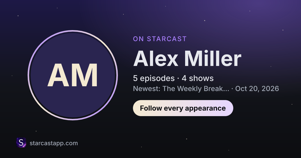 The preview card for Alex Miller