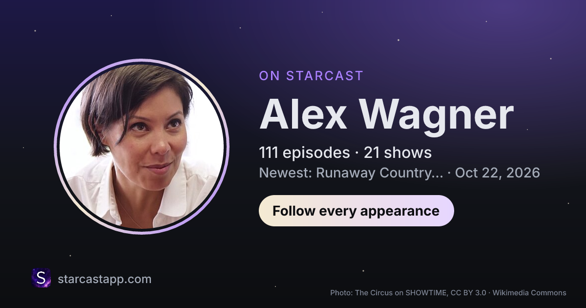 The preview card for Alex Wagner