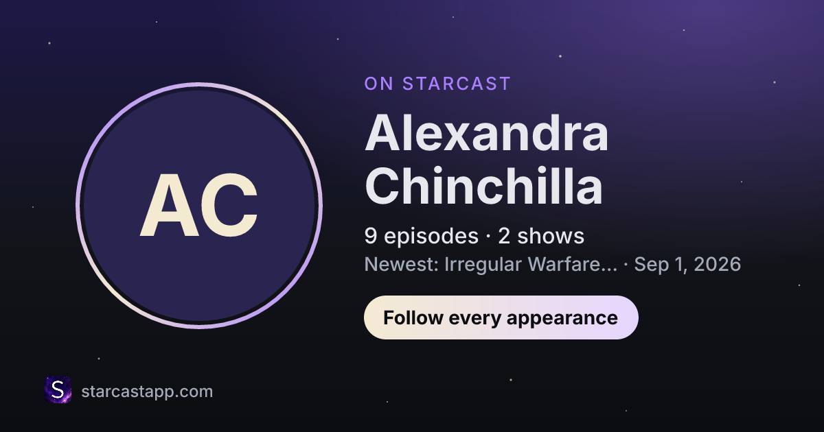 The preview card for Alexandra Chinchilla