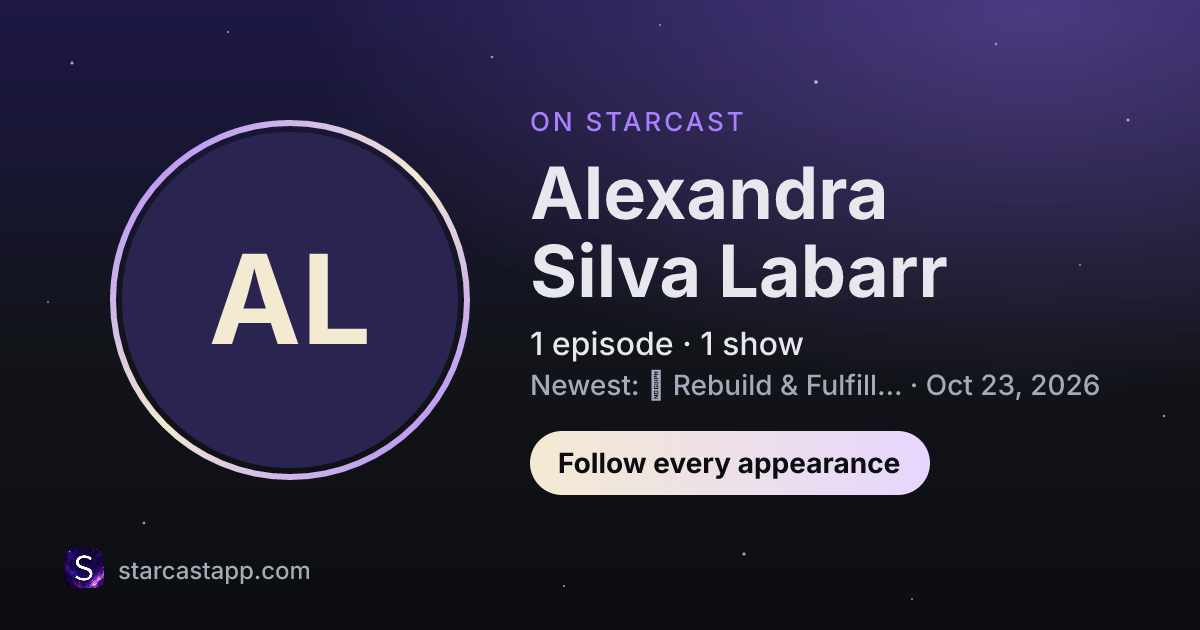 The preview card for Alexandra Silva Labarr