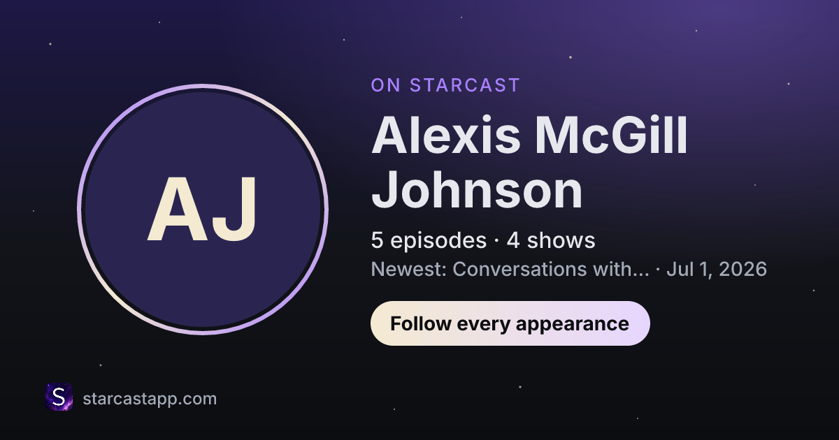 The preview card for Alexis McGill Johnson
