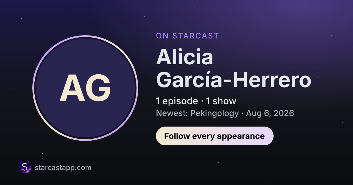 The preview card for Alicia García-Herrero