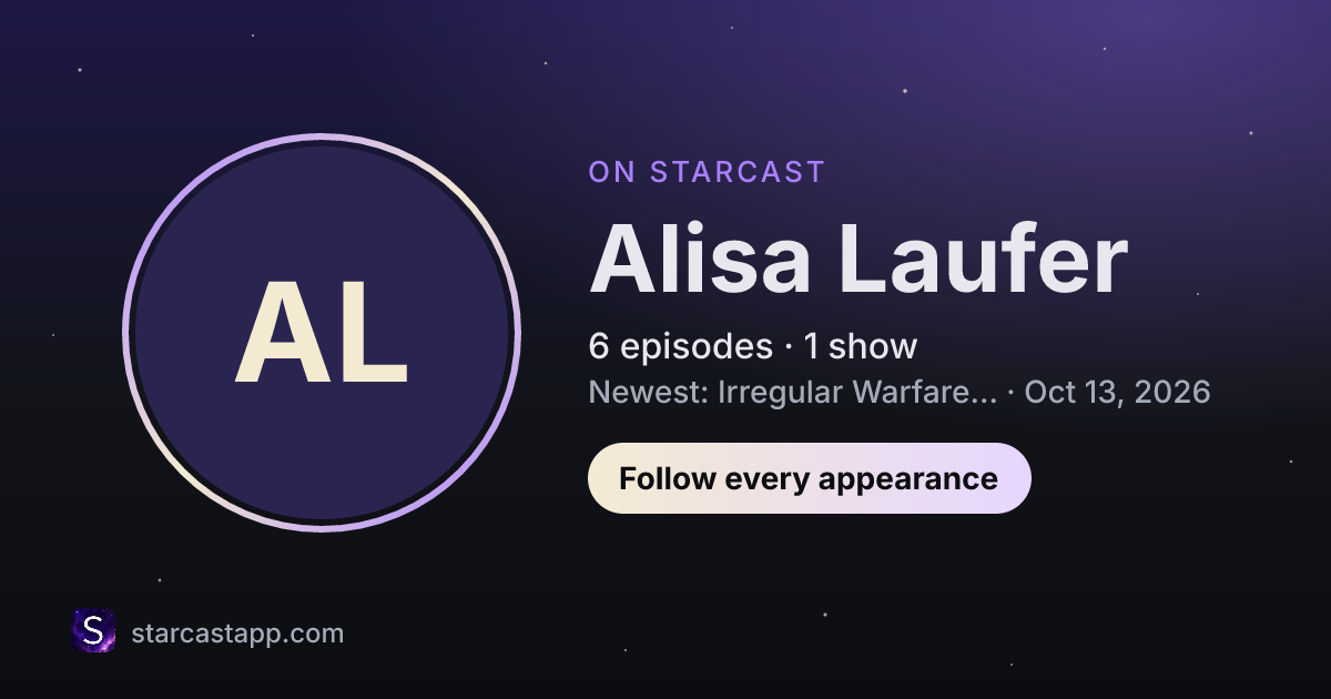 The preview card for Alisa Laufer