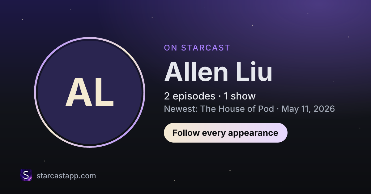 The preview card for Allen Liu