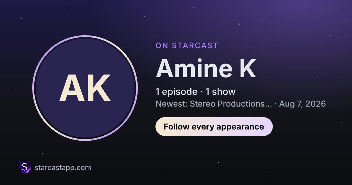 The preview card for Amine K