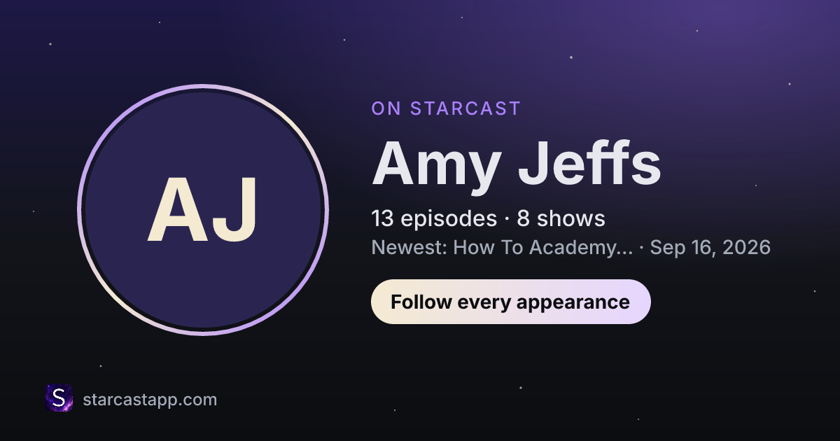 The preview card for Amy Jeffs