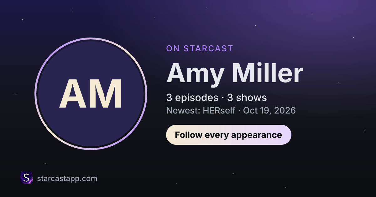 The preview card for Amy Miller