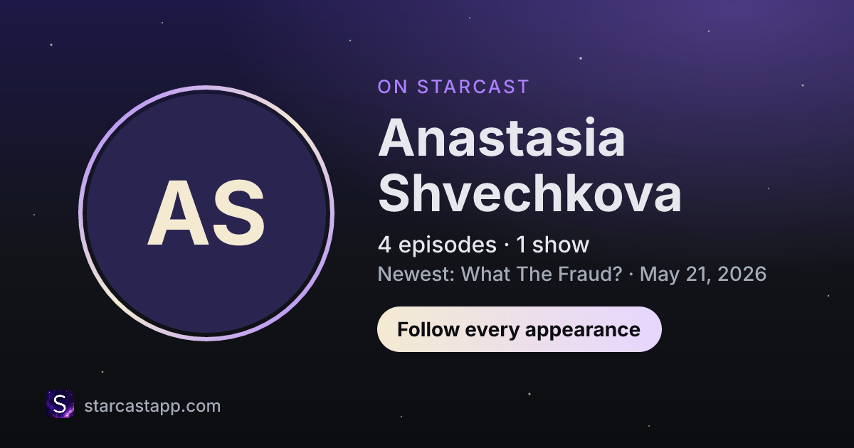 The preview card for Anastasia Shvechkova