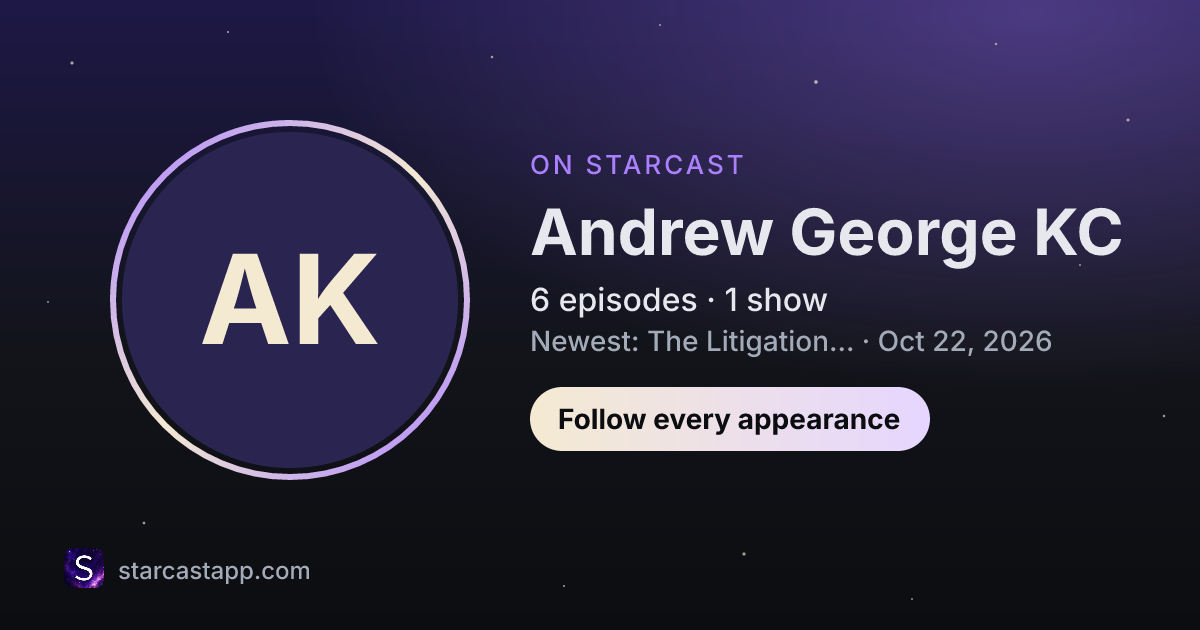 The preview card for Andrew George KC