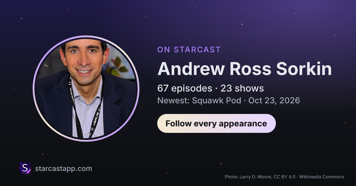 The preview card for Andrew Ross Sorkin