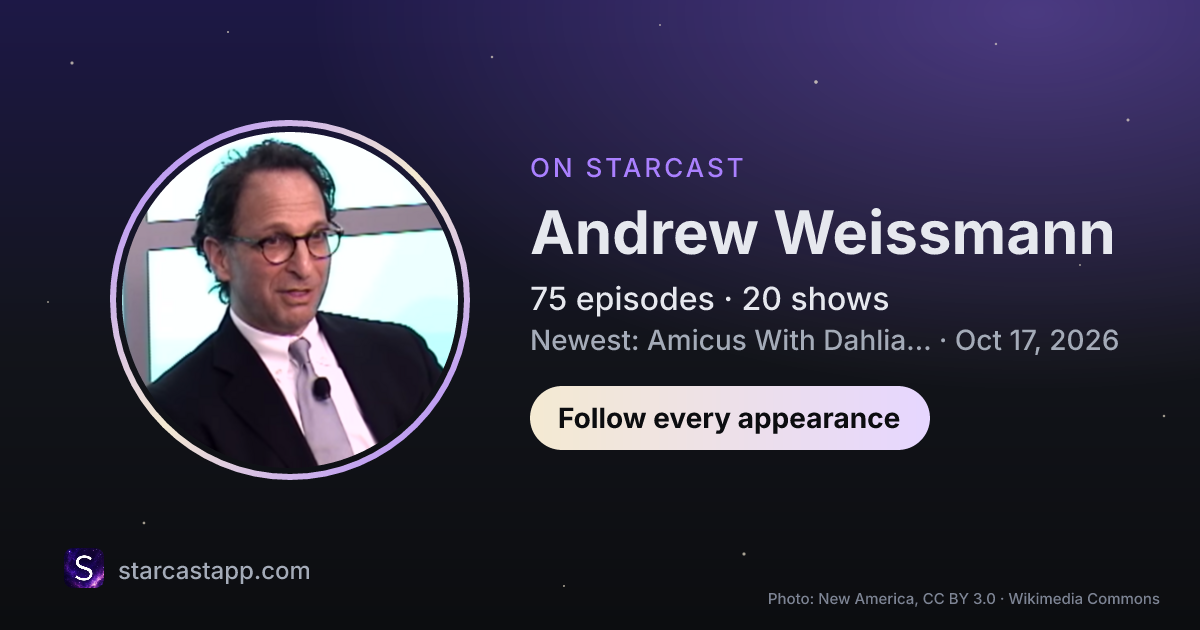 The preview card for Andrew Weissmann