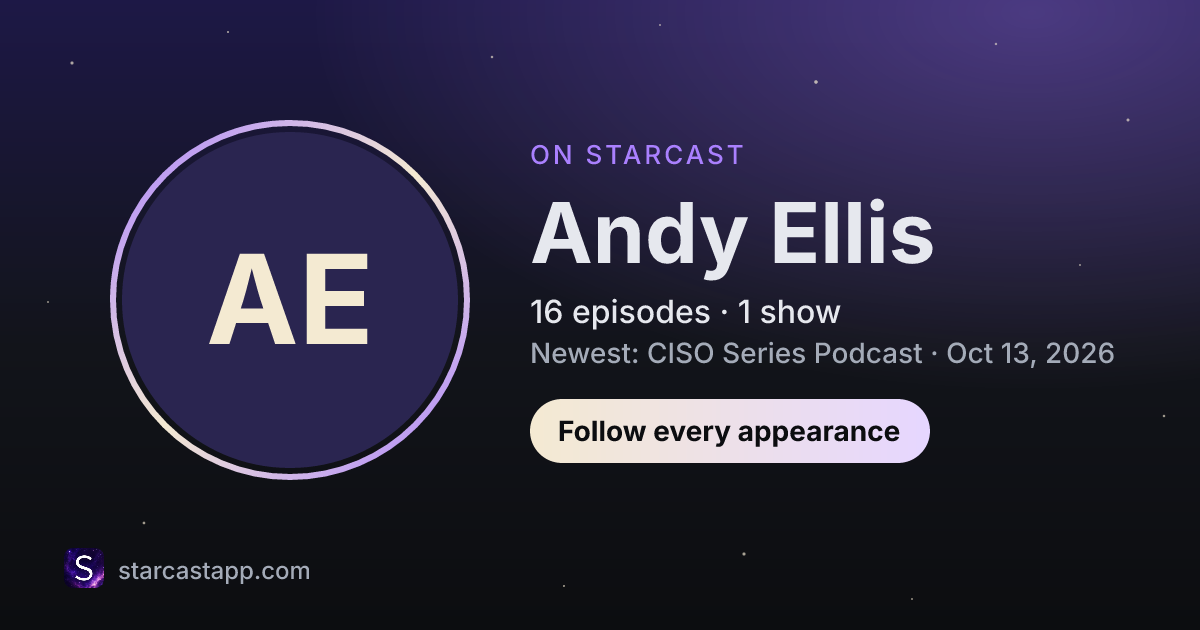 The preview card for Andy Ellis
