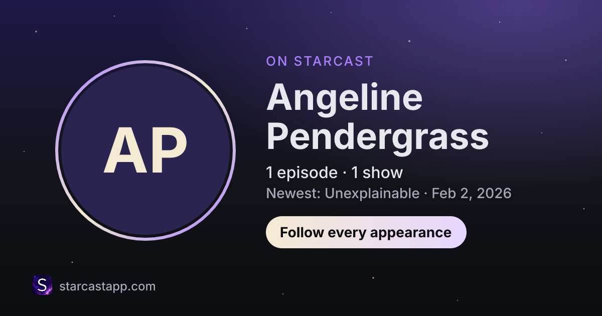 The preview card for Angeline Pendergrass