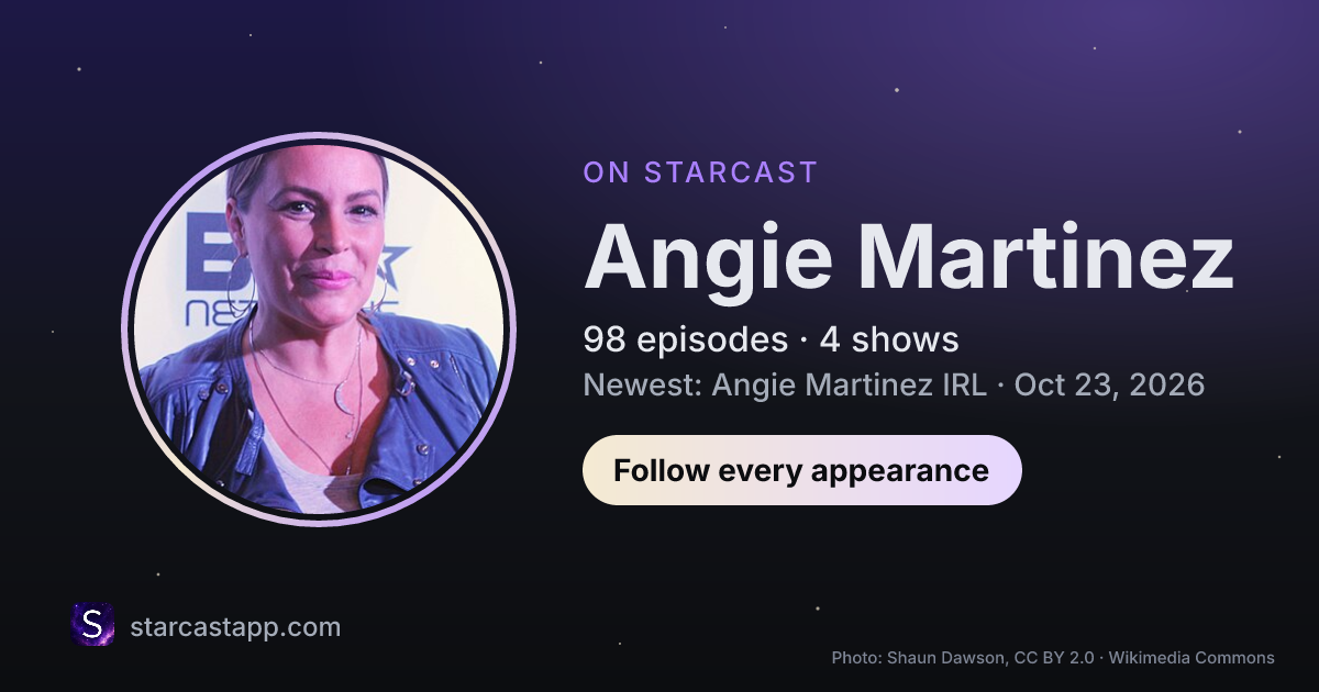 The preview card for Angie Martinez