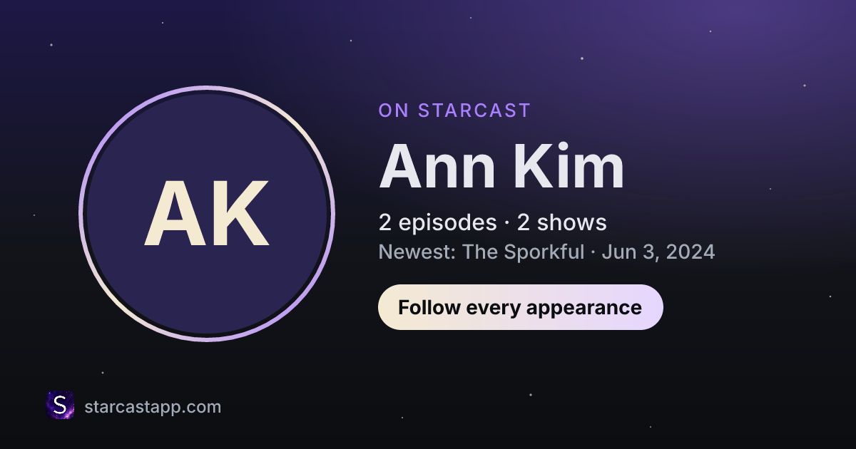 The preview card for Ann Kim