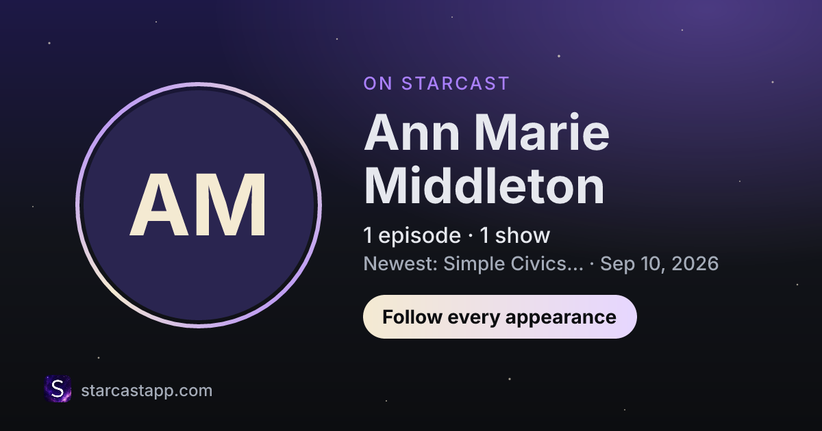 The preview card for Ann Marie Middleton