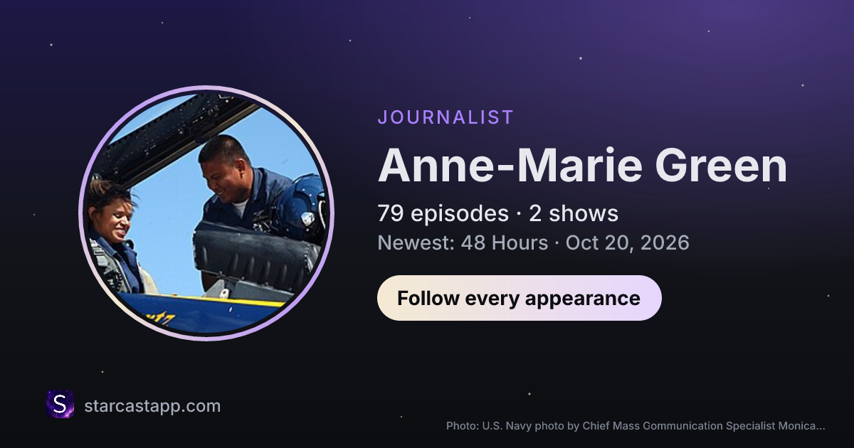 The preview card for Anne-Marie Green