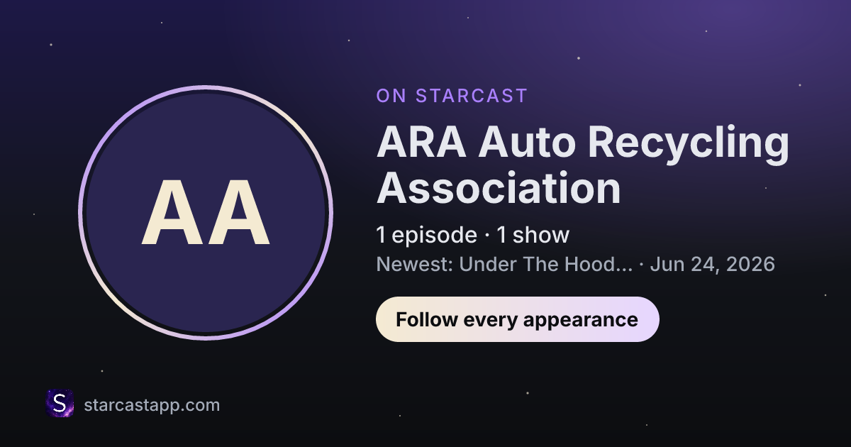 The preview card for ARA Auto Recycling Association