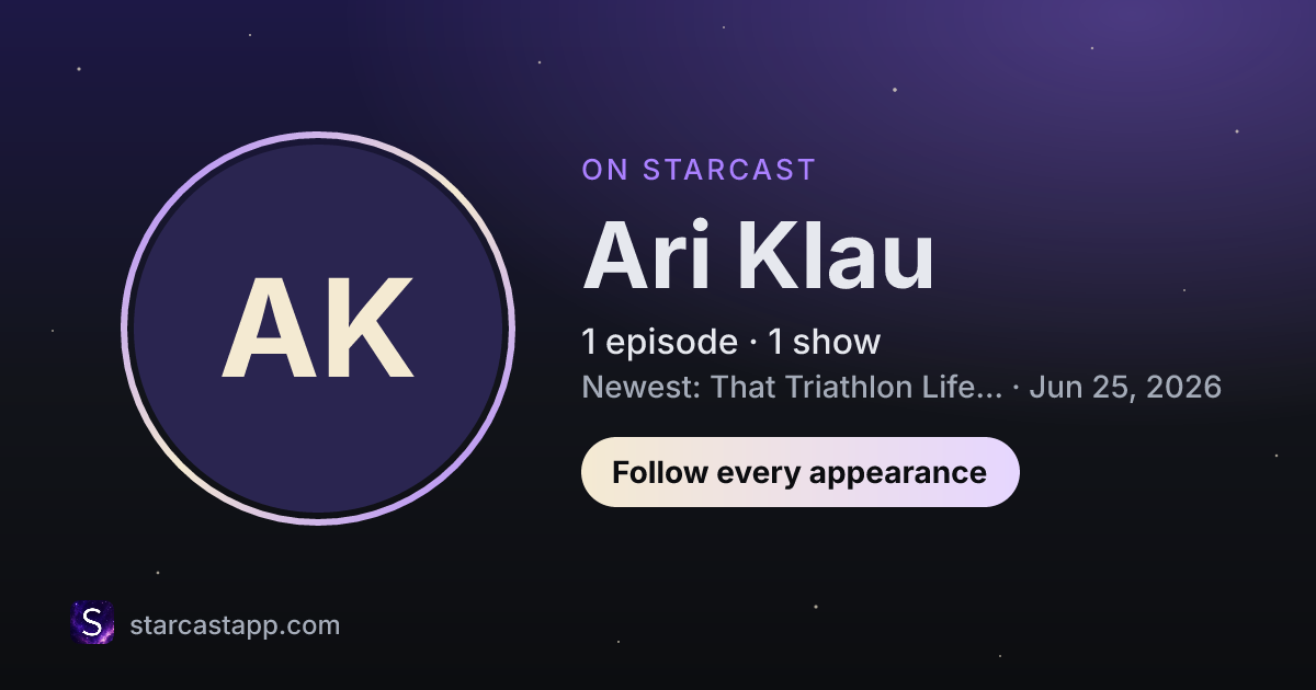 The preview card for Ari Klau