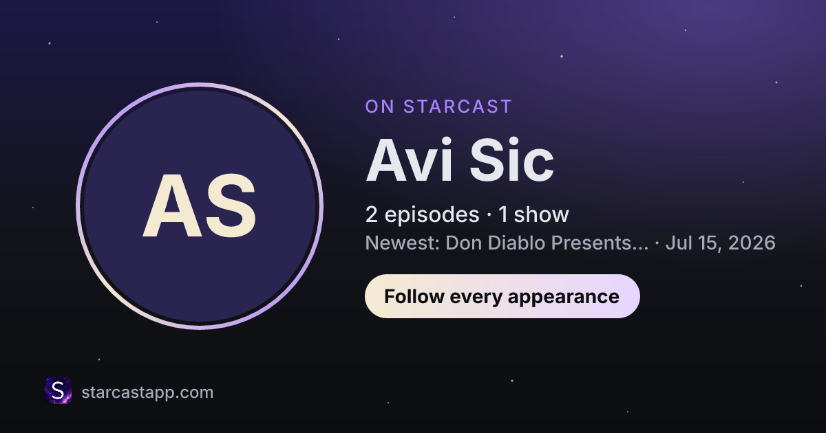 The preview card for Avi Sic