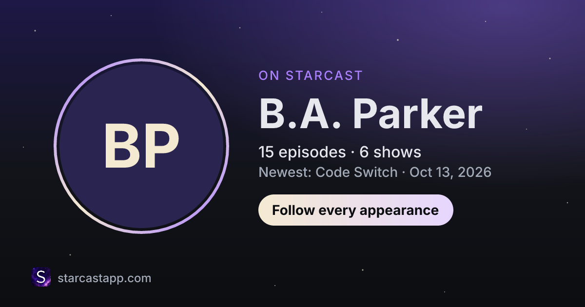 The preview card for B.A. Parker