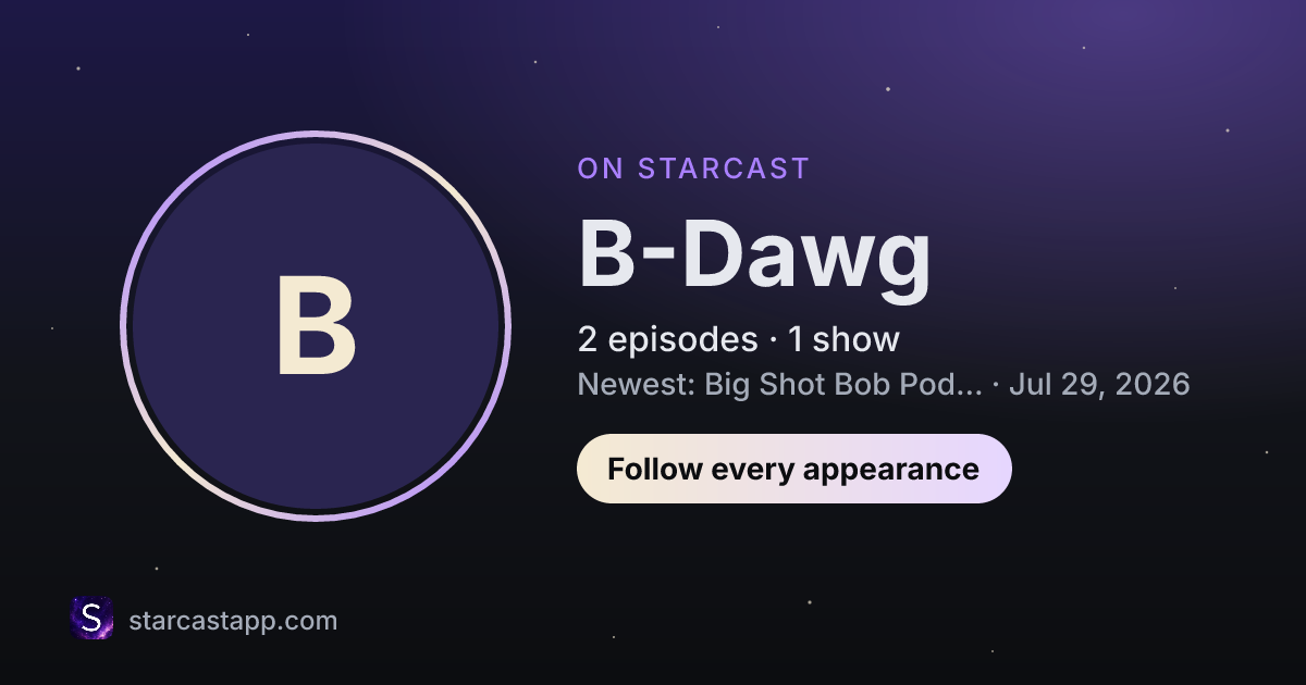 The preview card for B-Dawg
