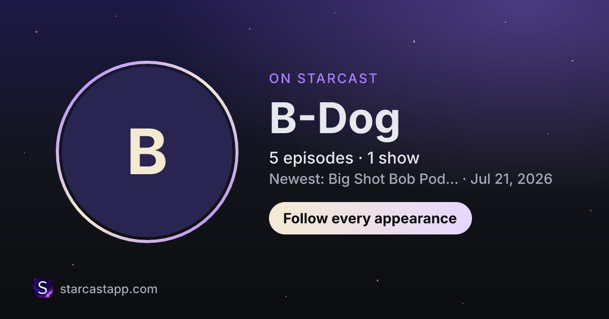 The preview card for B-Dog