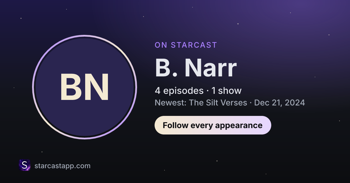 The preview card for B. Narr