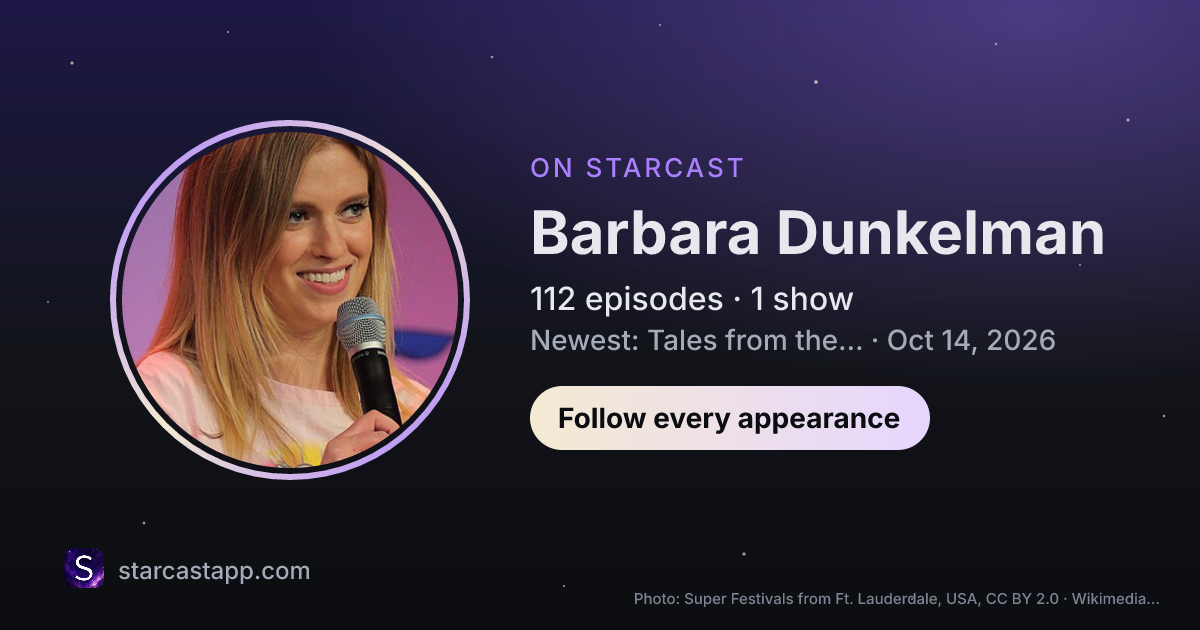 The preview card for Barbara Dunkelman