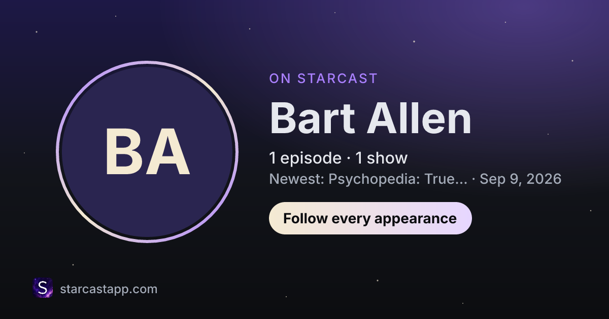 The preview card for Bart Allen