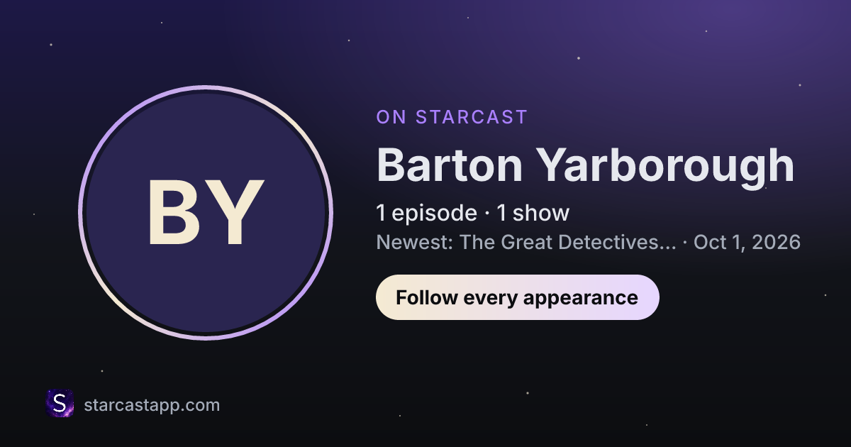 The preview card for Barton Yarborough