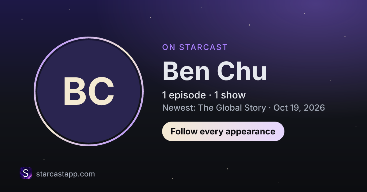 The preview card for Ben Chu