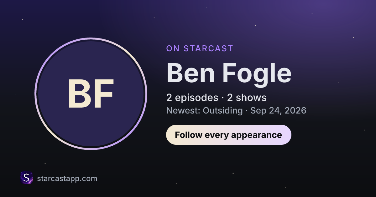 The preview card for Ben Fogle
