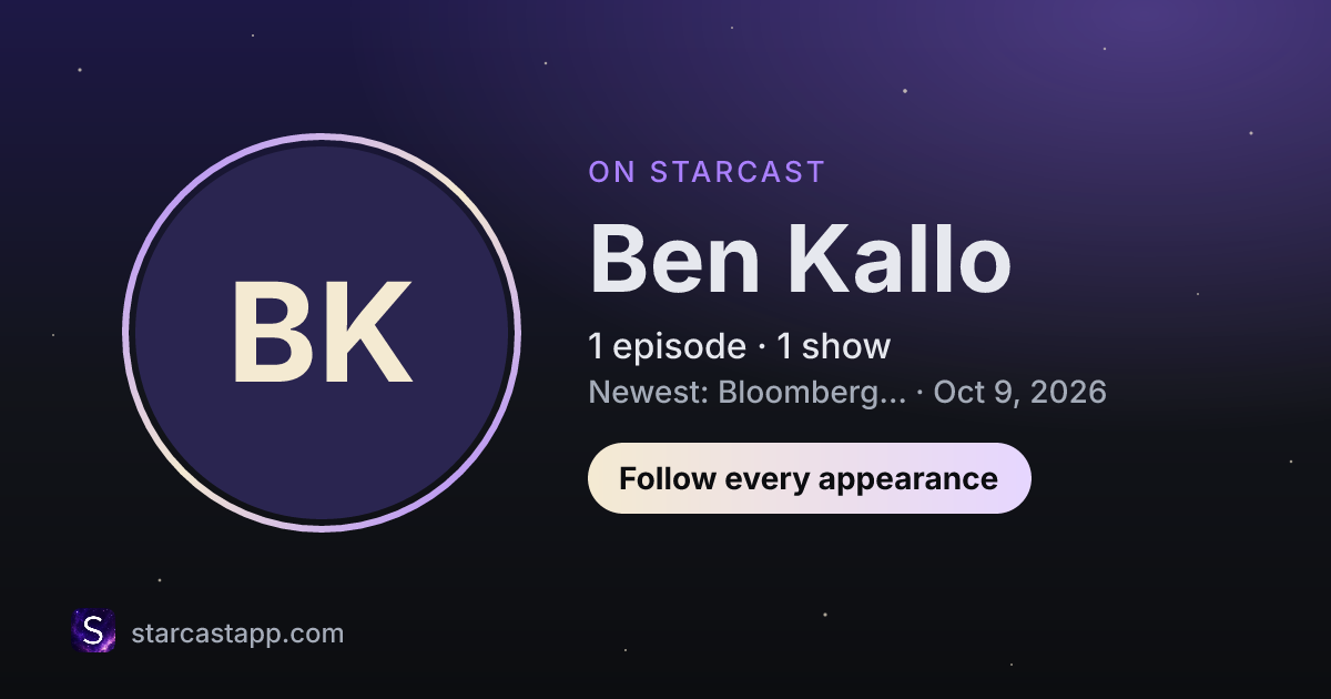 The preview card for Ben Kallo