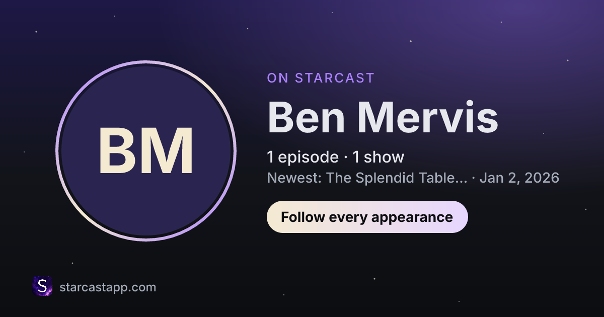 The preview card for Ben Mervis