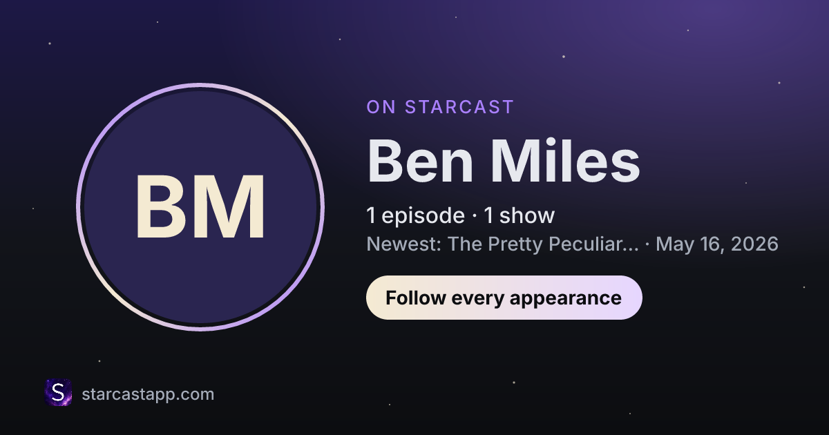 The preview card for Ben Miles